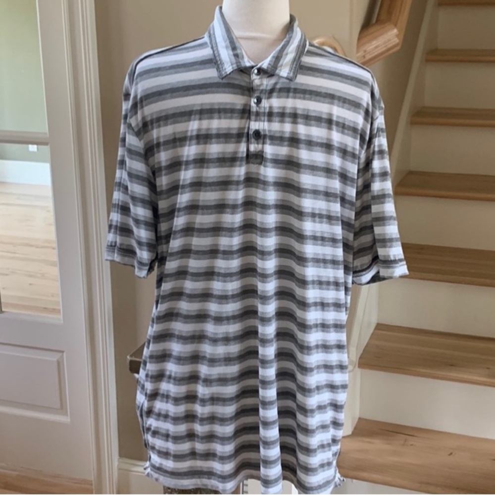 Tommy Bahama Shirt Cotton Rugby Lightweight Short Sleeve Mens Large